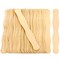 CraftySticks Wavy Wooden Fan Handle Sticks – 8 Inch Birch Wood for Crafts, DIY Fans, and Promotional Use, Natural